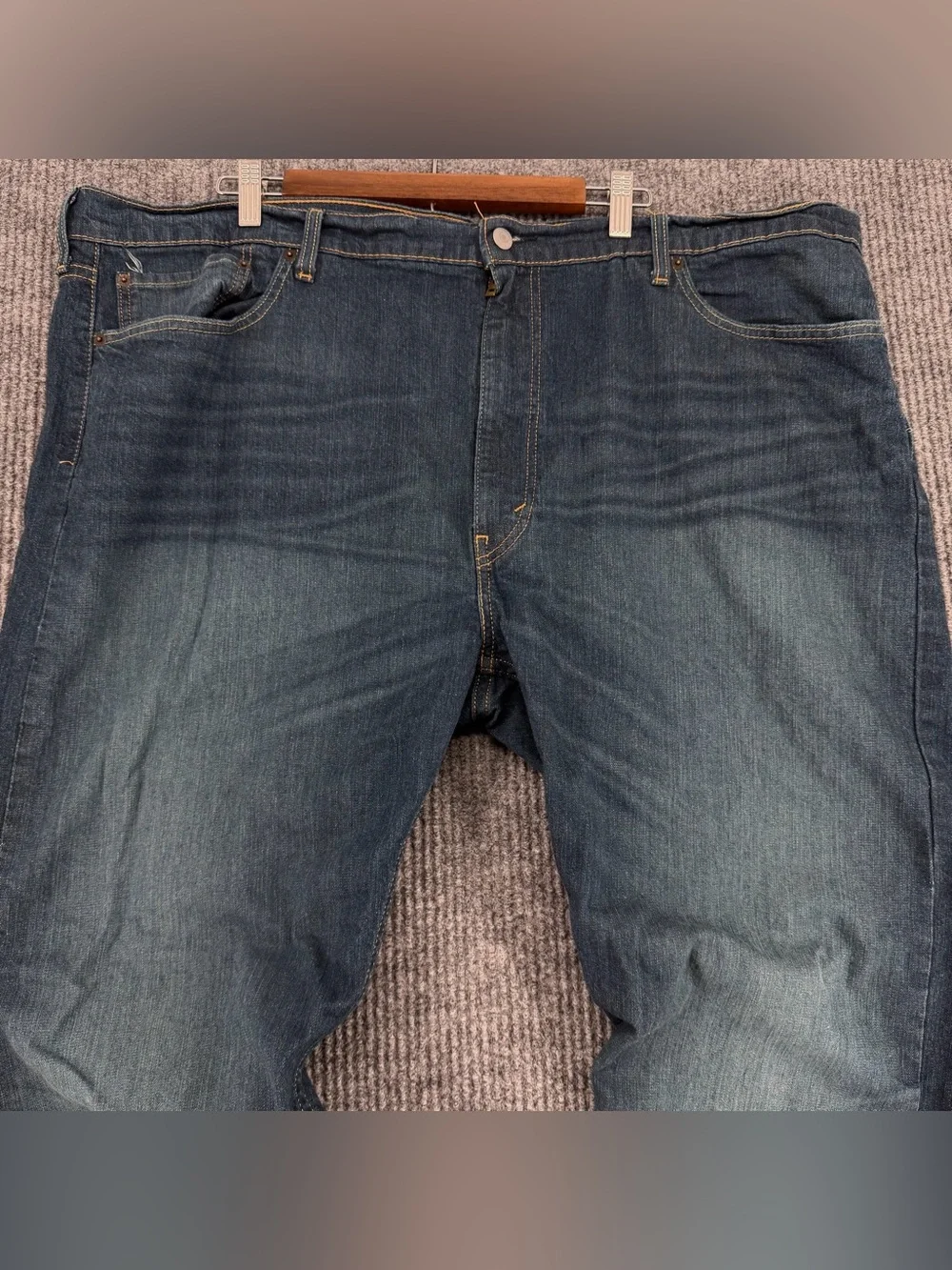Levi's 502‎ Jeans Men's 48x32 Blue Denim Big Size Regular Taper